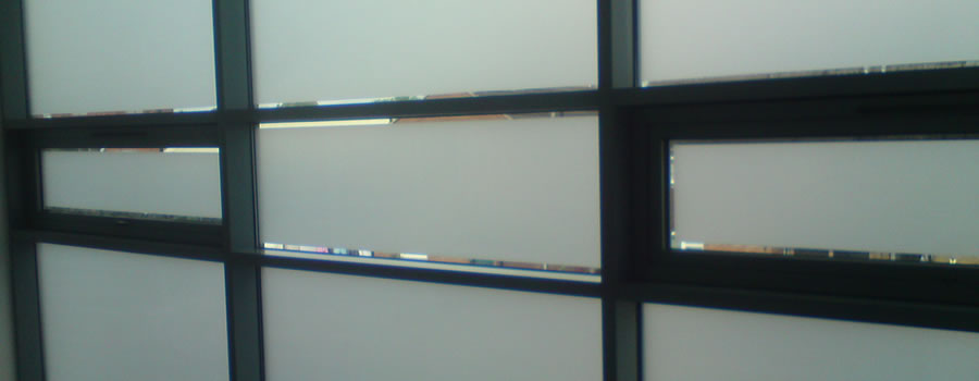 window film for visibility in clear glass doors